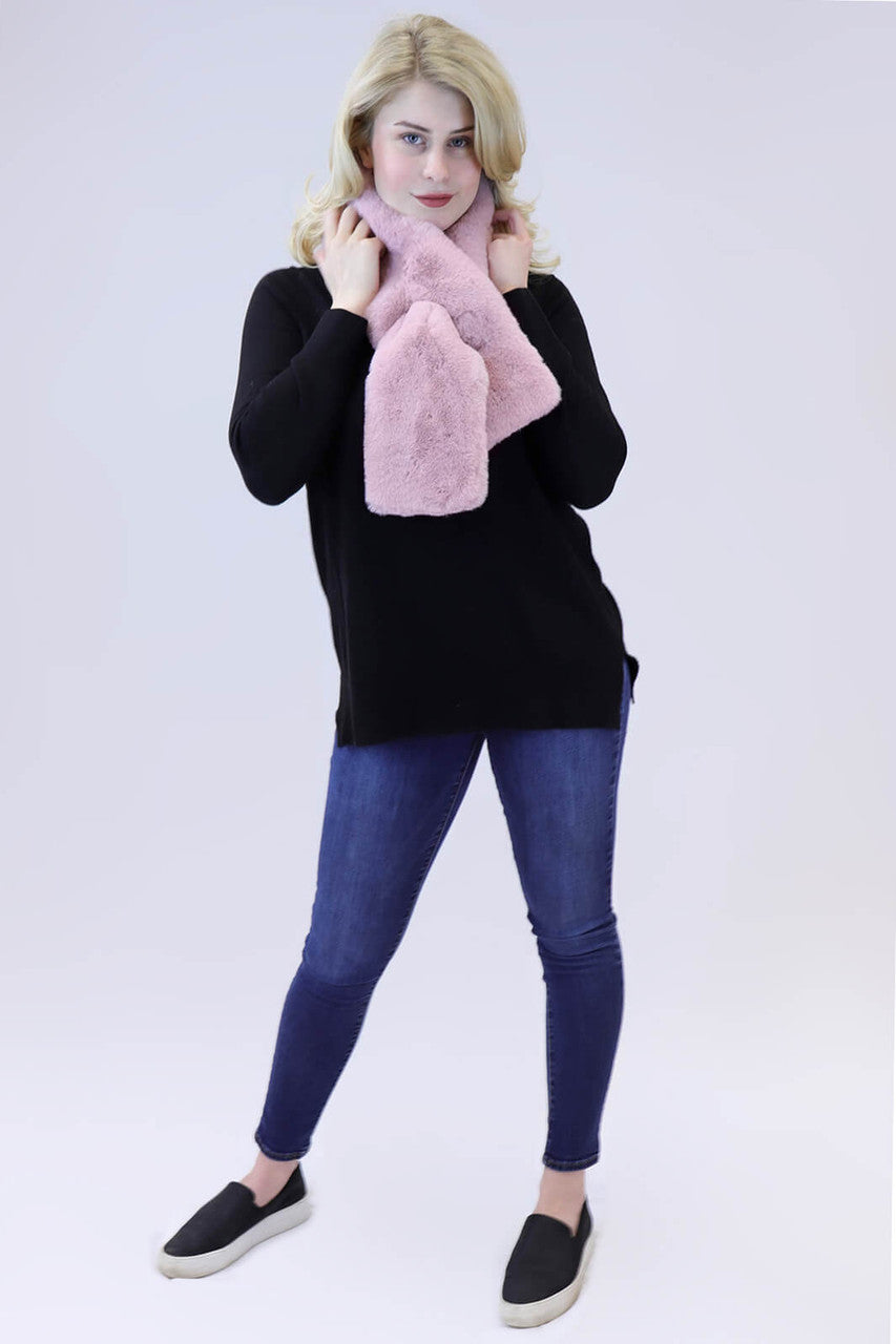 Faux Fur Rex Rabbit Pull-Through