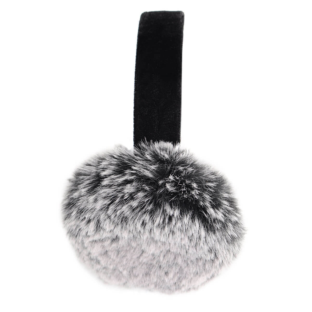 Faux Rex Rabbit Fur Earmuffs with Velvet Band