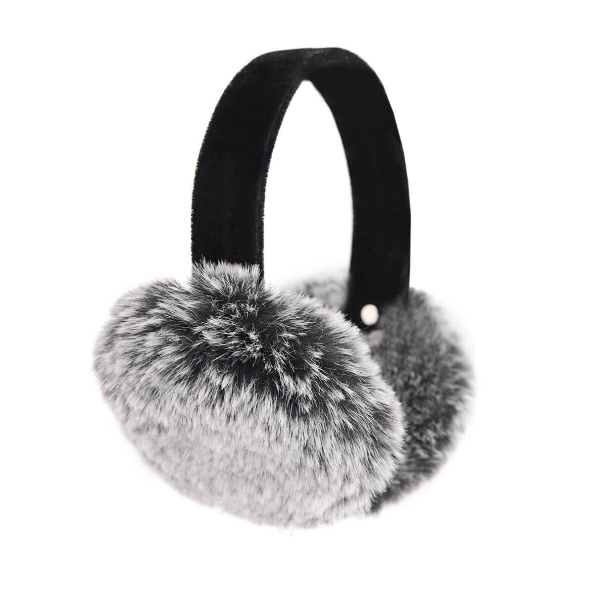 Faux Rex Rabbit Fur Earmuffs with Velvet Band