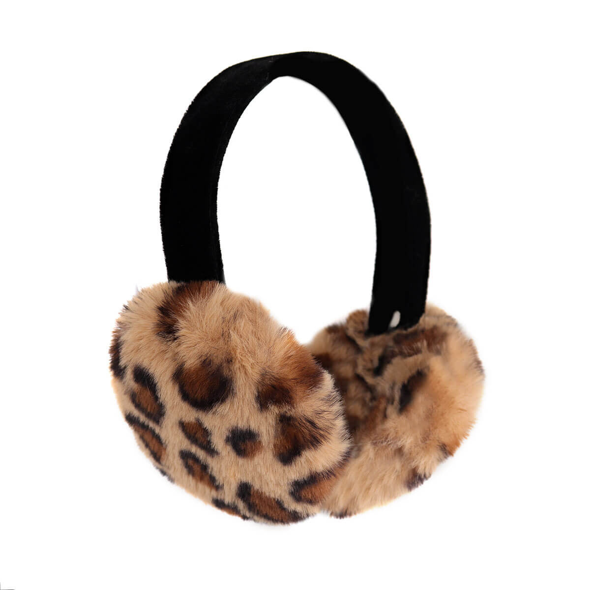 Faux Rex Rabbit Fur Earmuffs with Velvet Band