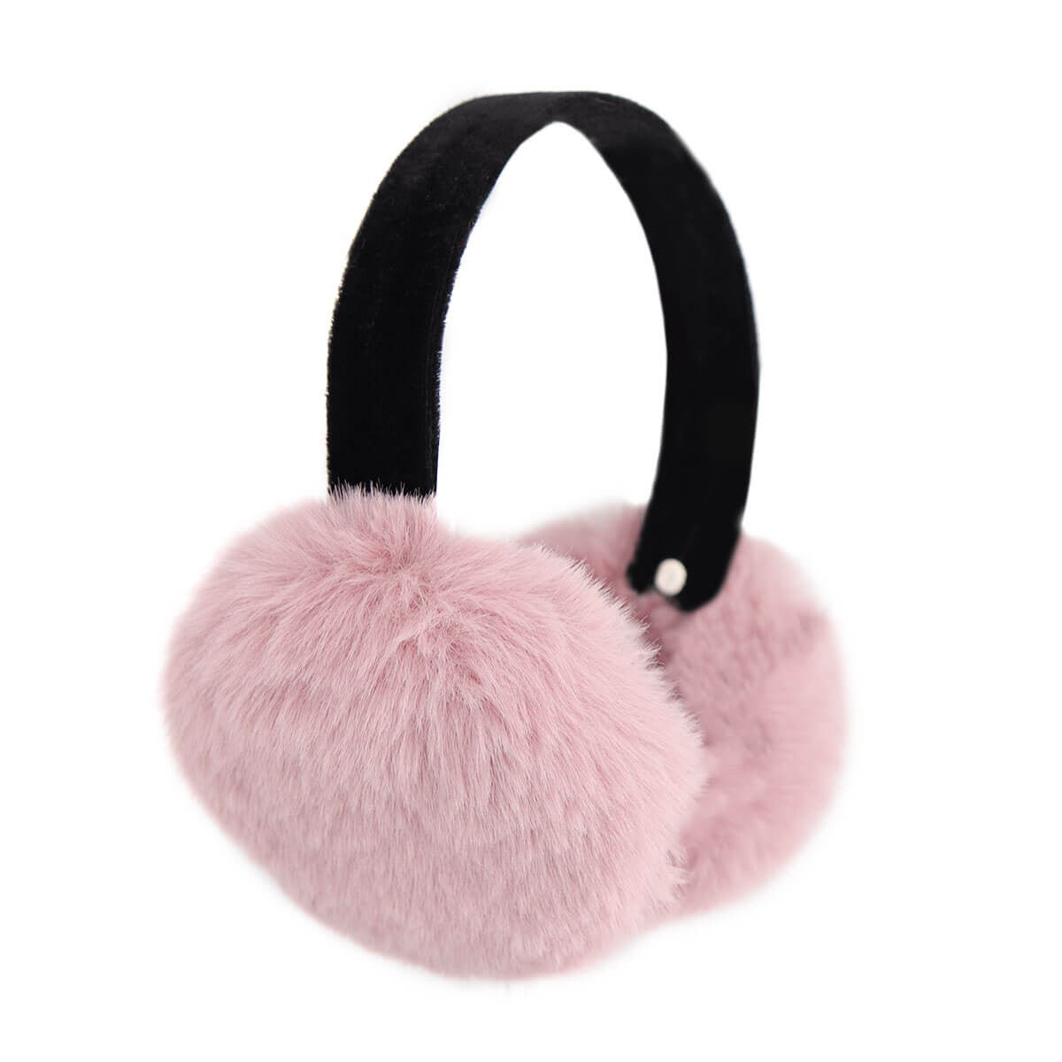 Faux Rex Rabbit Fur Earmuffs with Velvet Band