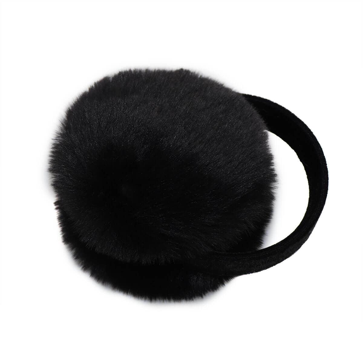 Faux Rex Rabbit Fur Earmuffs with Velvet Band