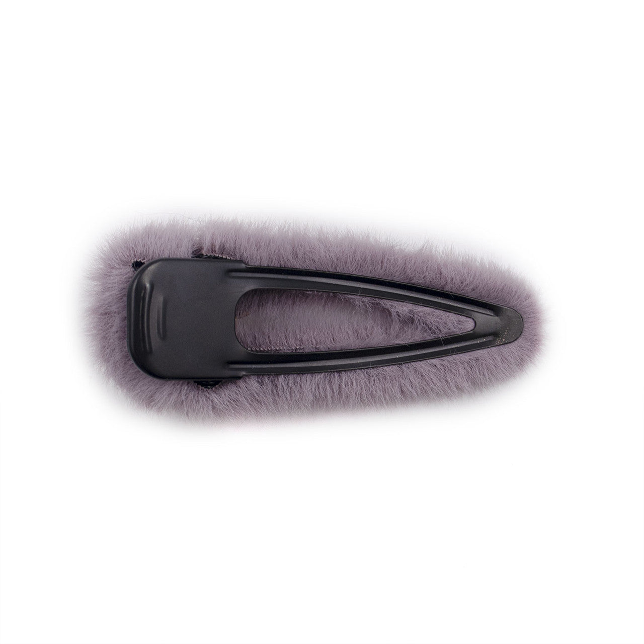 Faux Fur Hair Clip with Faux Pearl Bow