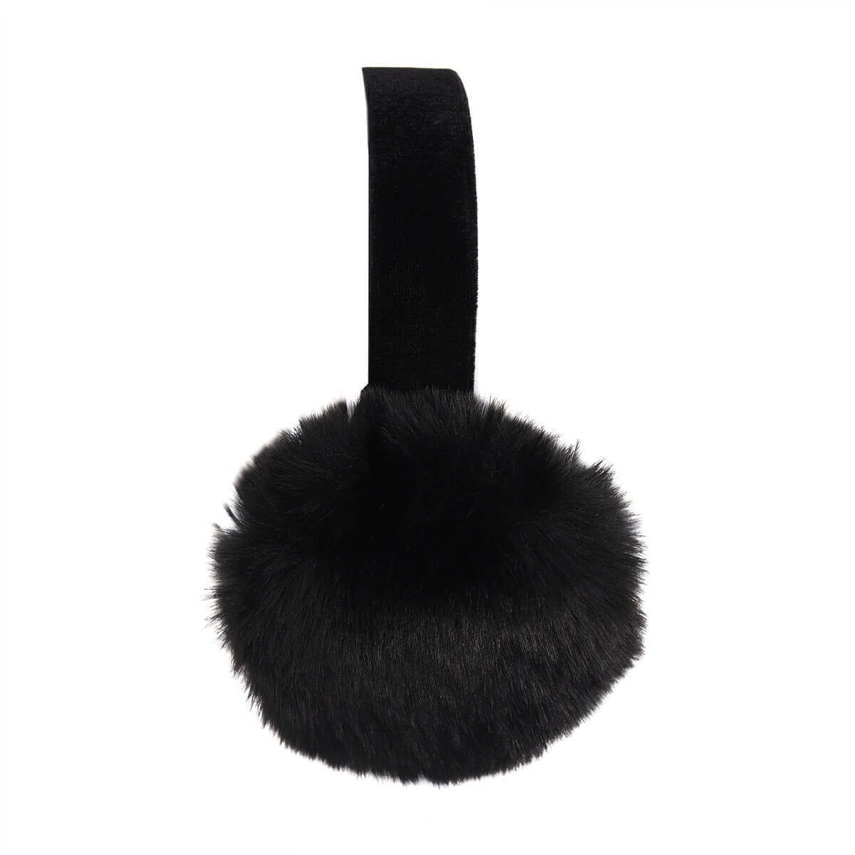 Black Faux Mink Earmuffs