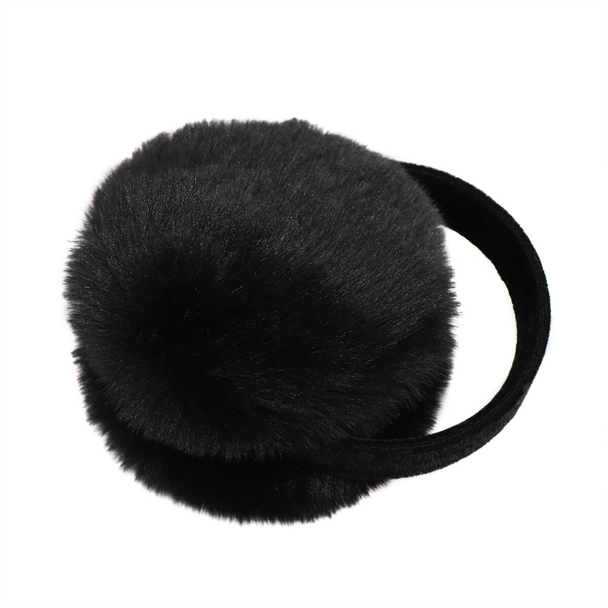 Black Faux Mink Earmuffs