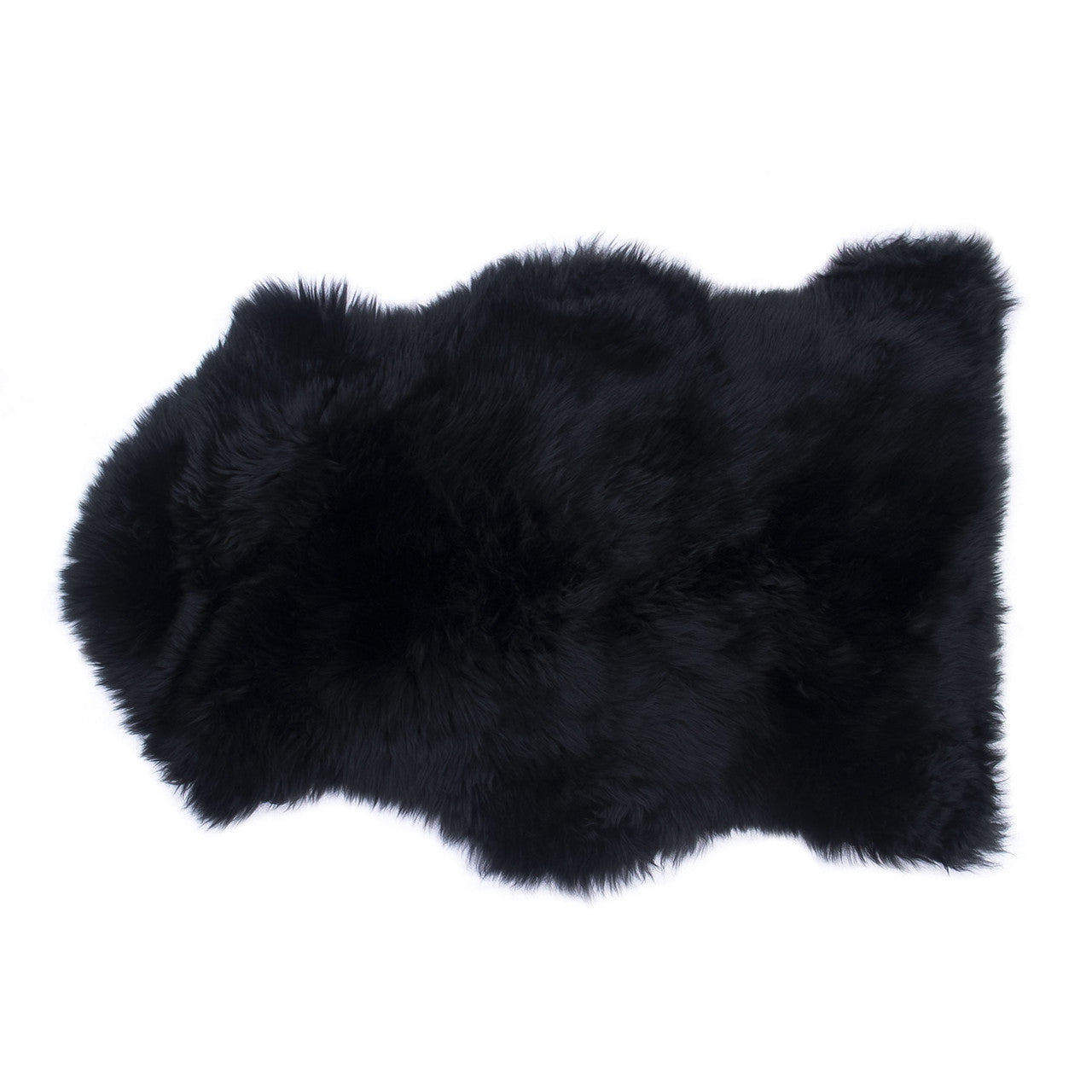 Single Pelt Sheepskin Rug Black