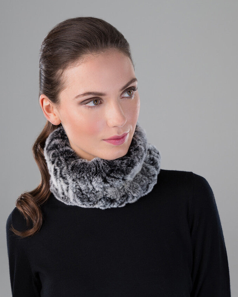 Rex Rabbit Fur Knit Headband