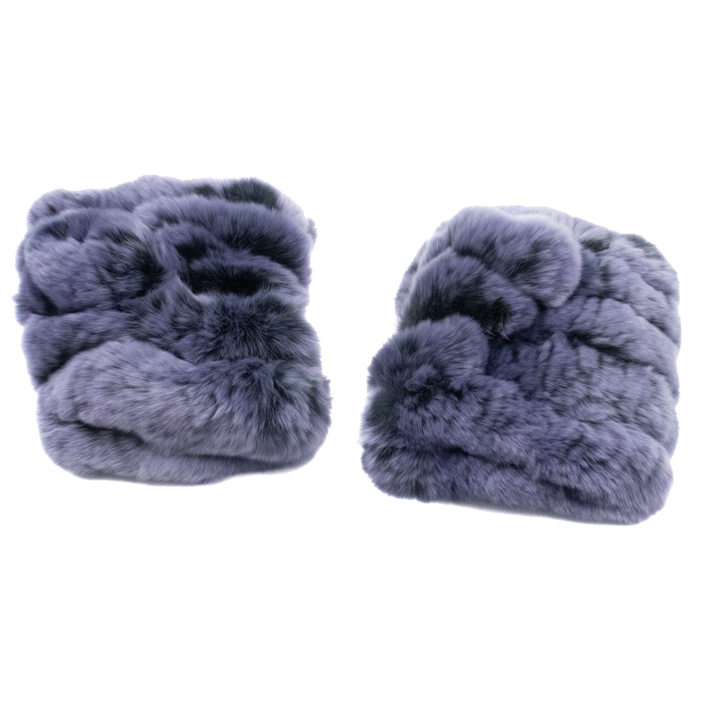 Rex Rabbit Fur Fingerless Gloves