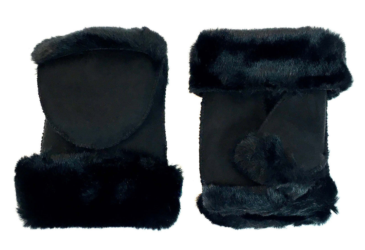 Children's Faux Shearling Fliptop Mittens