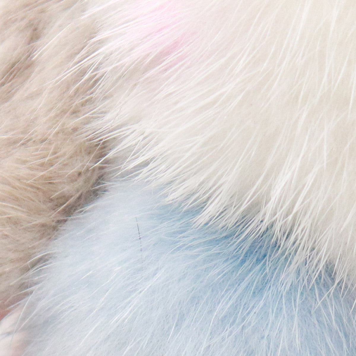 Mink Fur Rabbit-Shaped Keychain