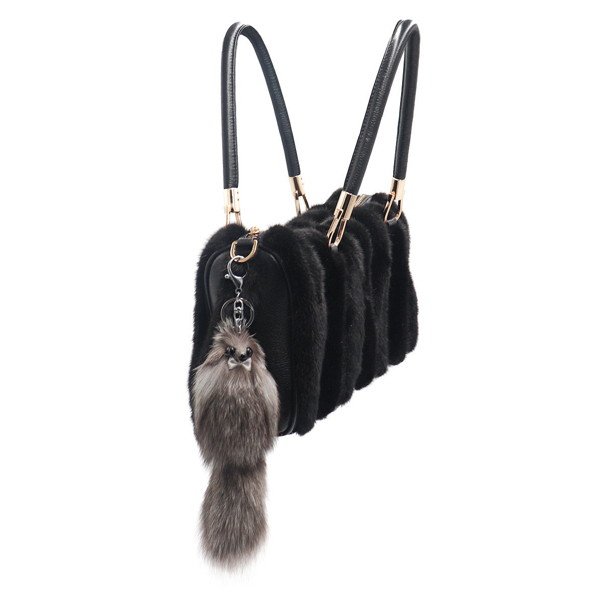 Fox Fur Fox-Shaped Keychain
