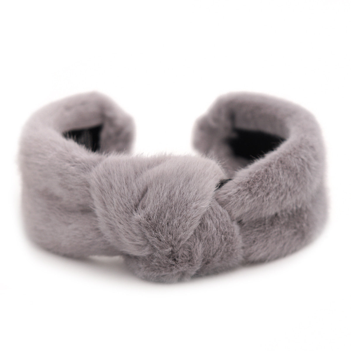 Faux Mink Hairband with Knot