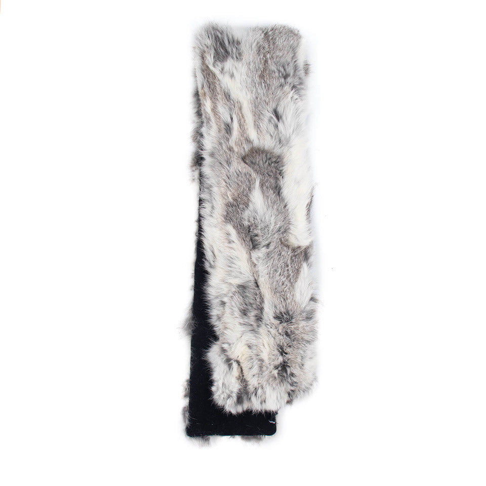 Chin Rabbit Fur Pull-Through Scarf
