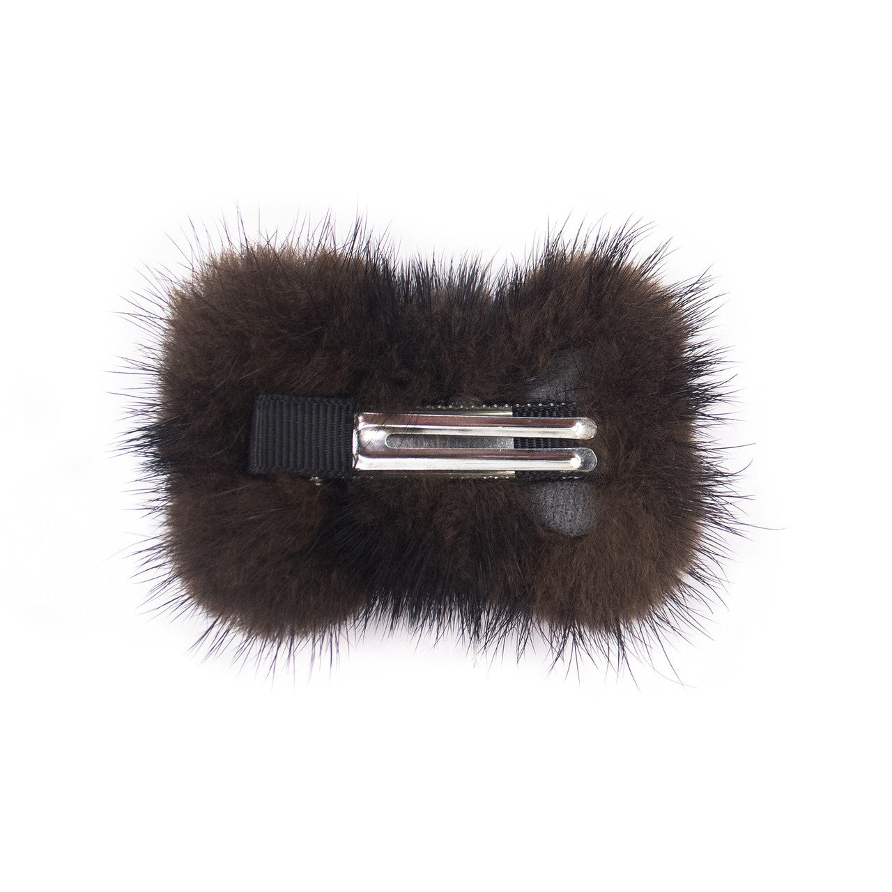 Mink Fur Bow Shaped Hair Clip