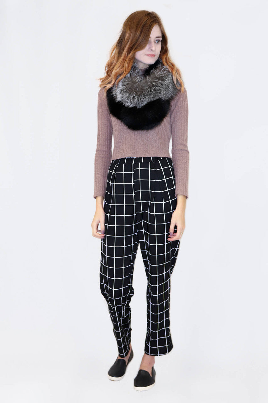 Fox Fur Boa With Velvet Lining