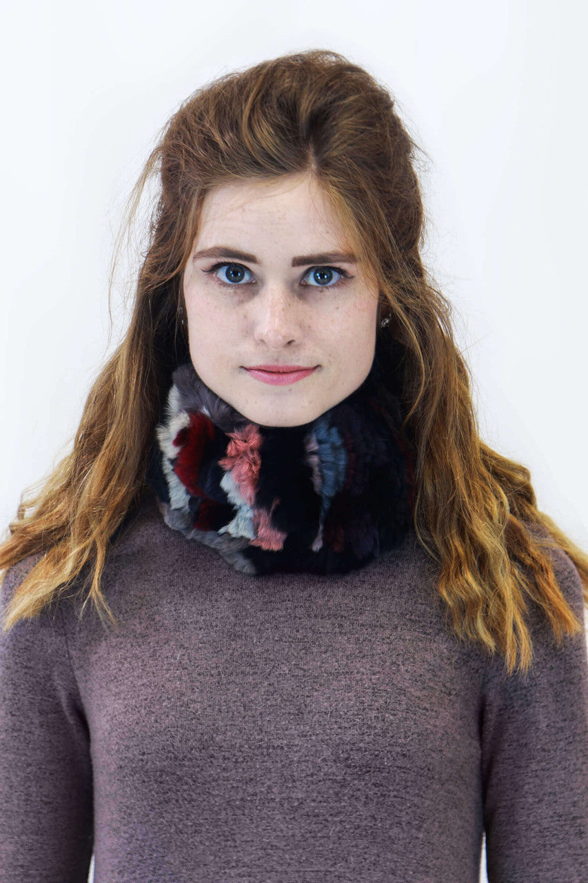 Rex Rabbit Fur Knit Headband