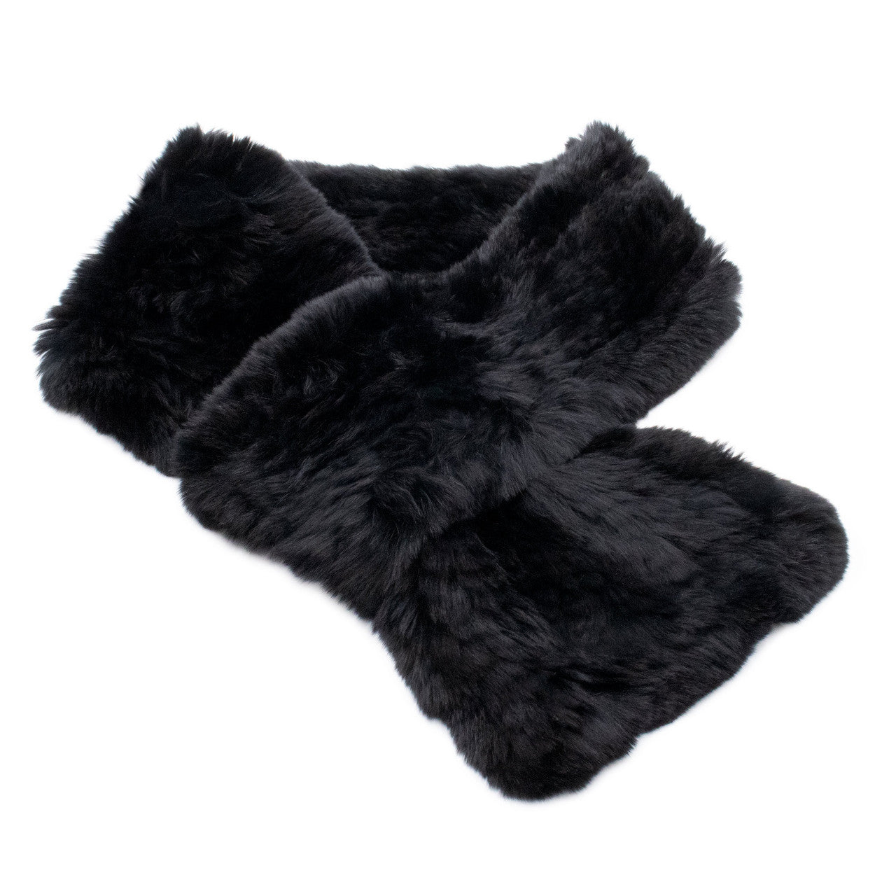Black Rex Textile Knit Pull-Through