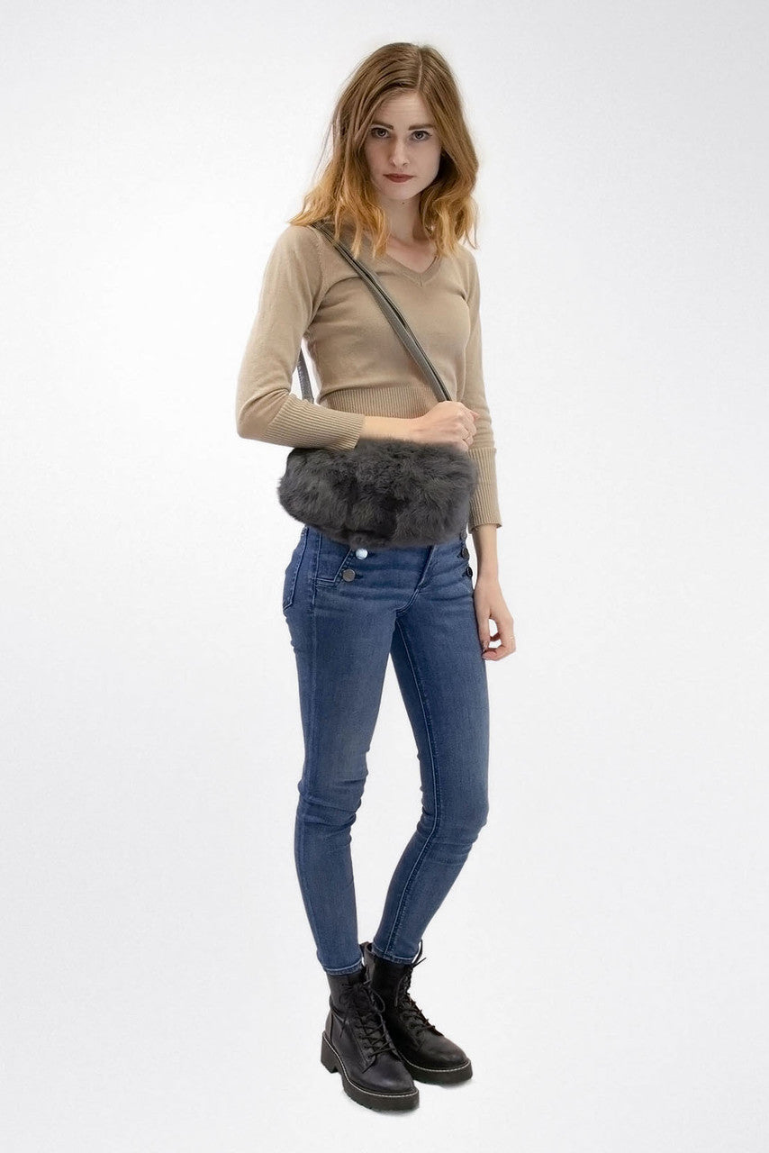 Rabbit Fur Muff Bag