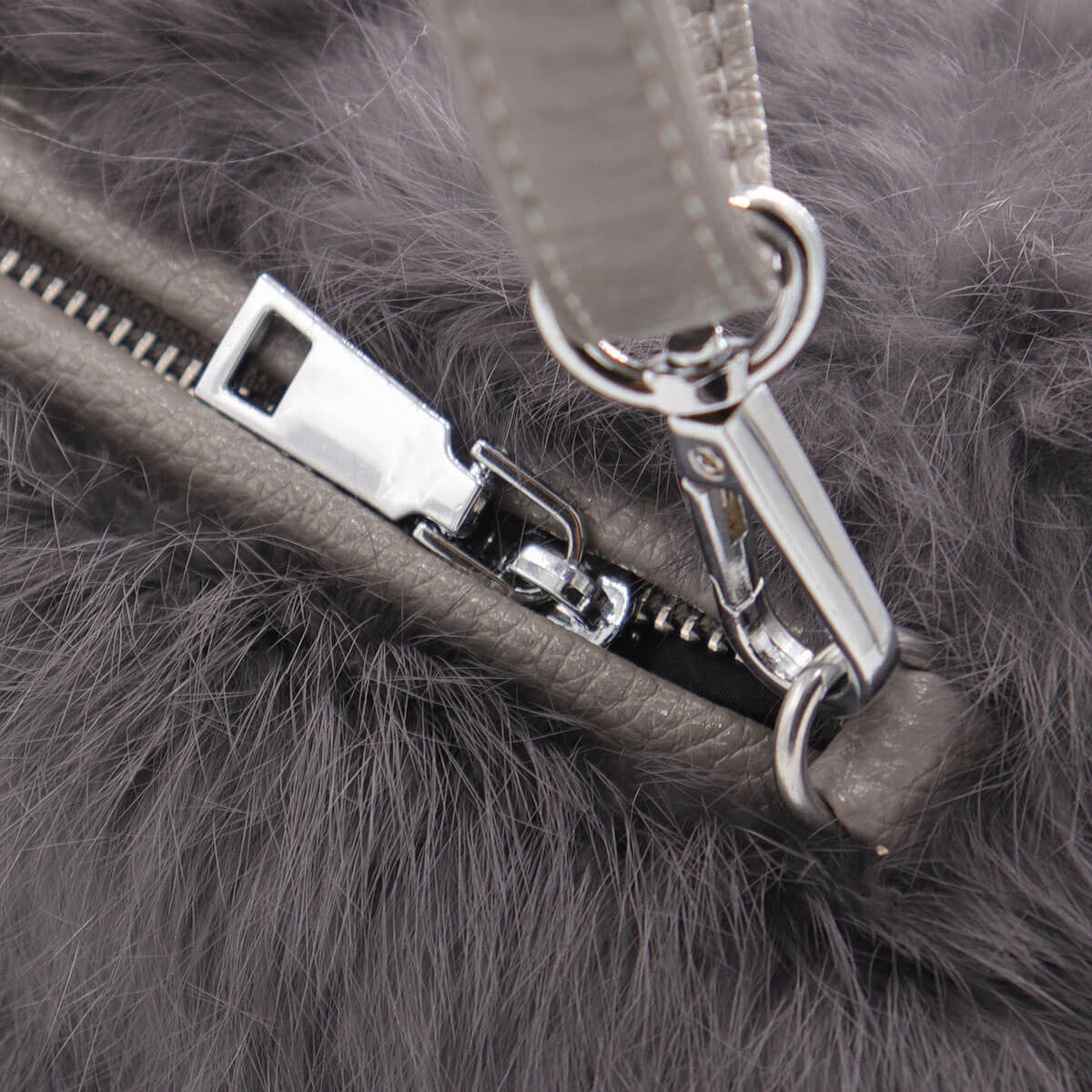 Rabbit Fur Muff Bag
