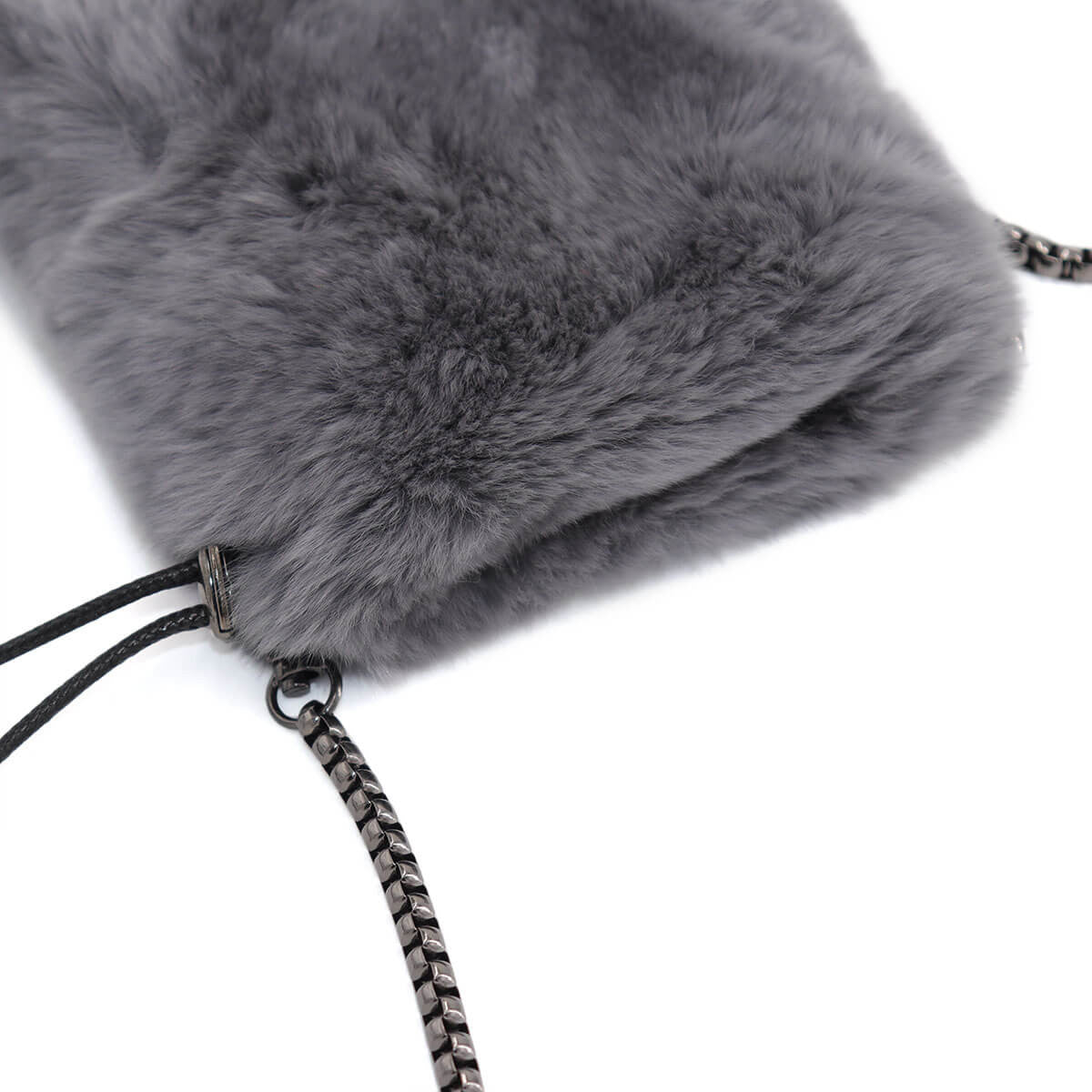 Rex Rabbit Fur Mobile Bag