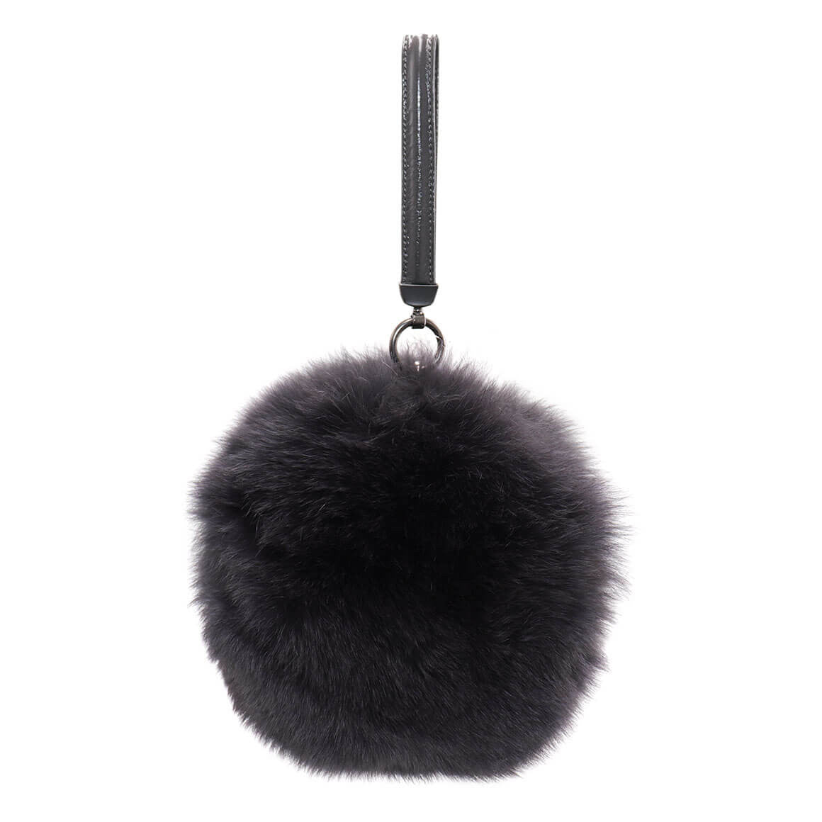 Round Fox Fur Bag
