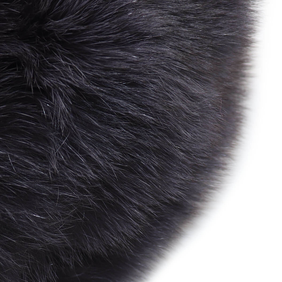 Round Fox Fur Bag