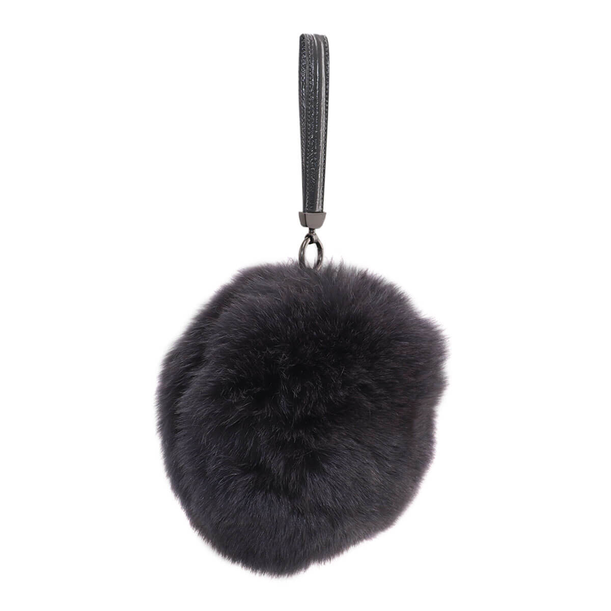 Round Fox Fur Bag