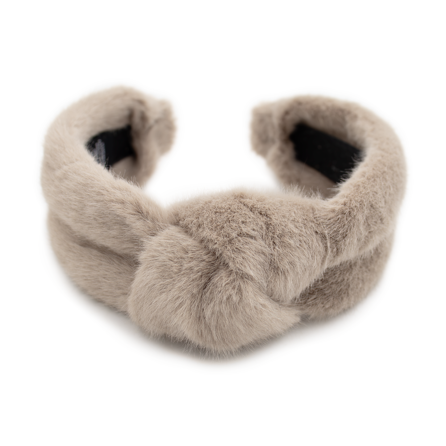 Faux Mink Fur Hairband with Knot