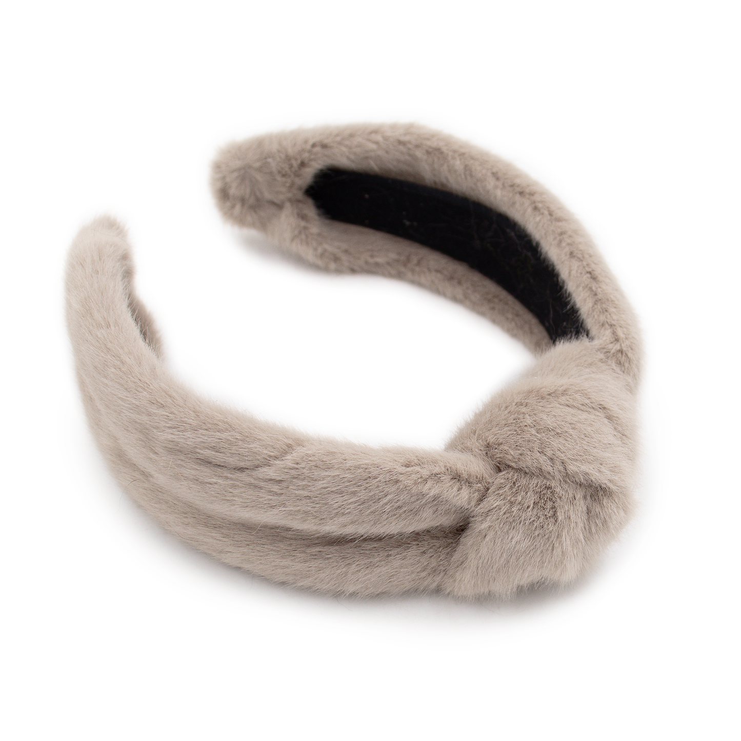 Faux Mink Fur Hairband with Knot