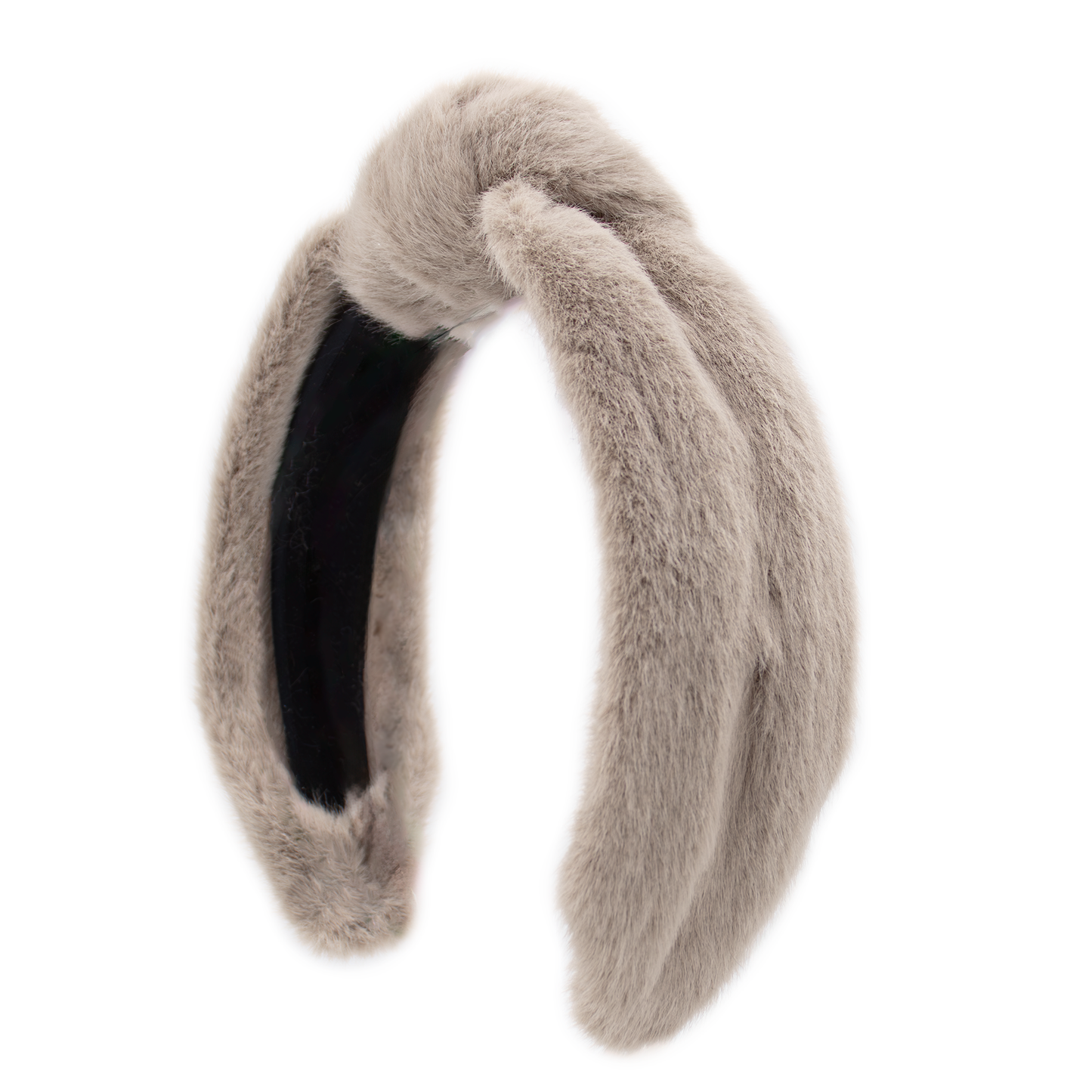 Faux Mink Fur Hairband with Knot