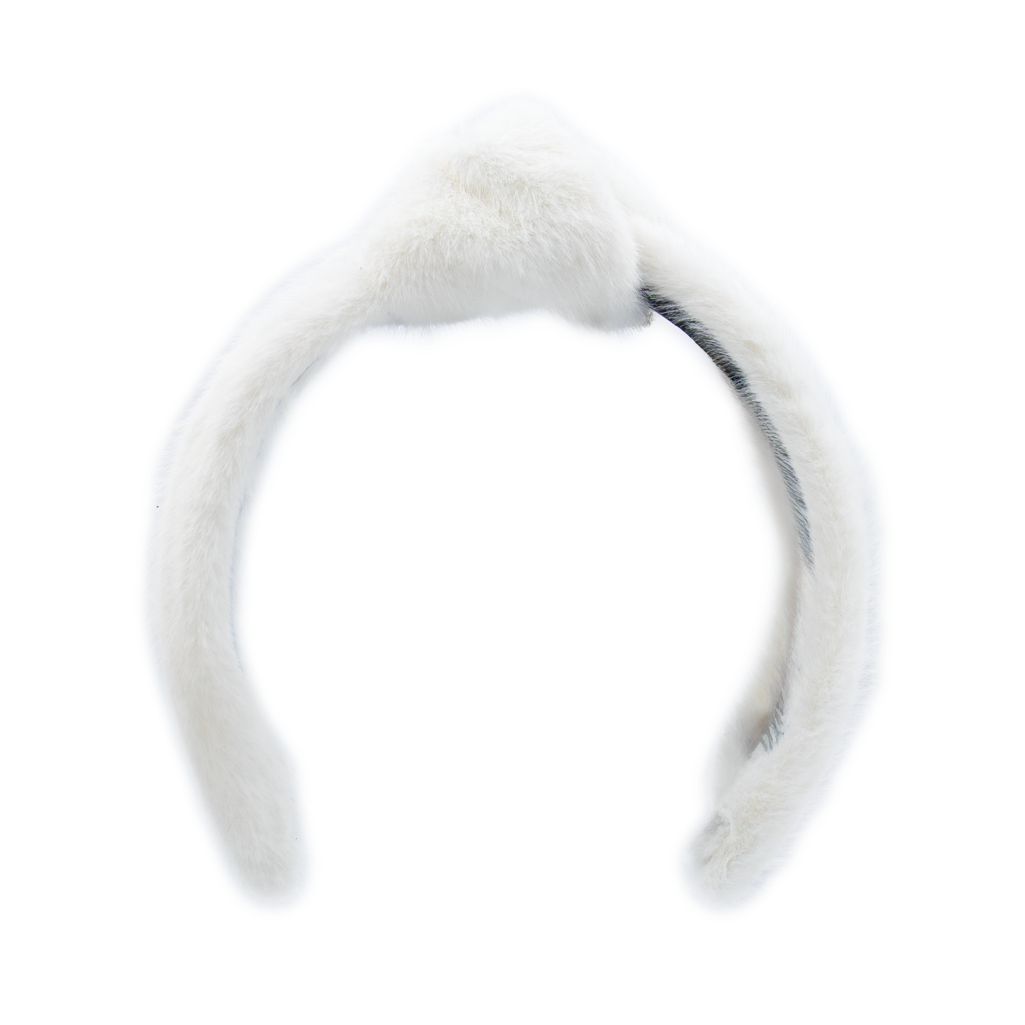 Faux Mink Fur Hairband with Knot