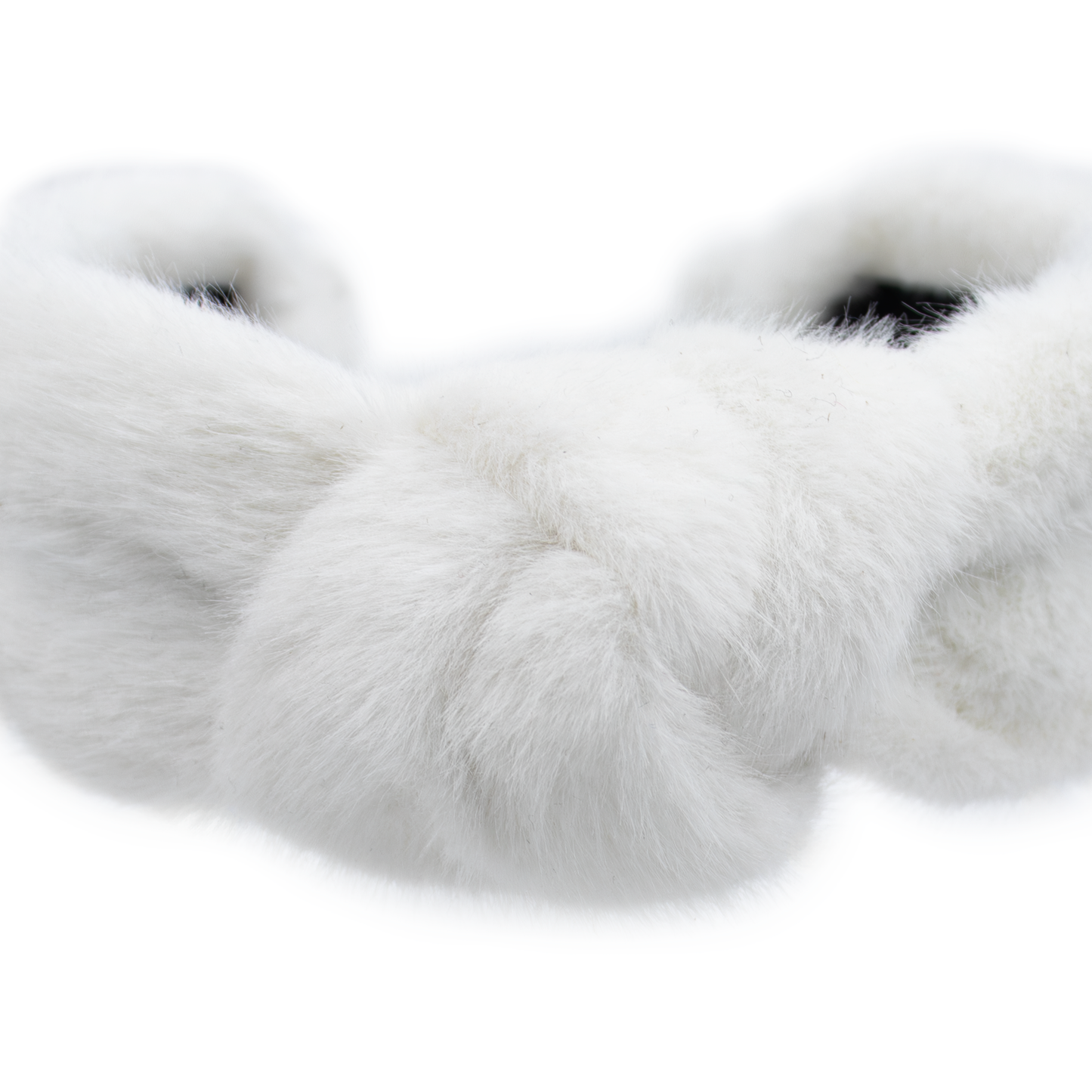 Faux Mink Fur Hairband with Knot