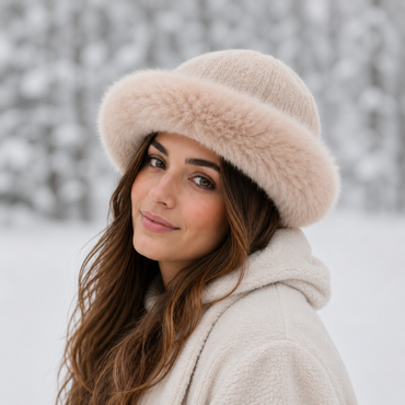 Alpaca Fur Cuff Hat