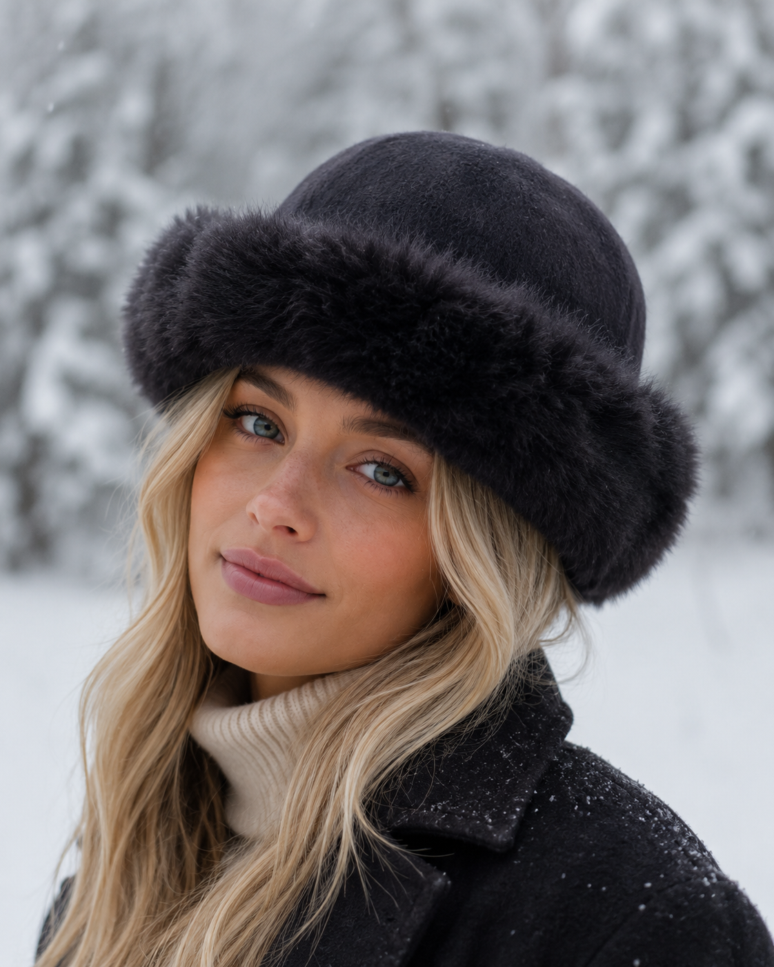 Alpaca Fur Cuff Hat