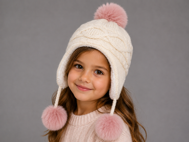 Kid's Knit Trapper Hat