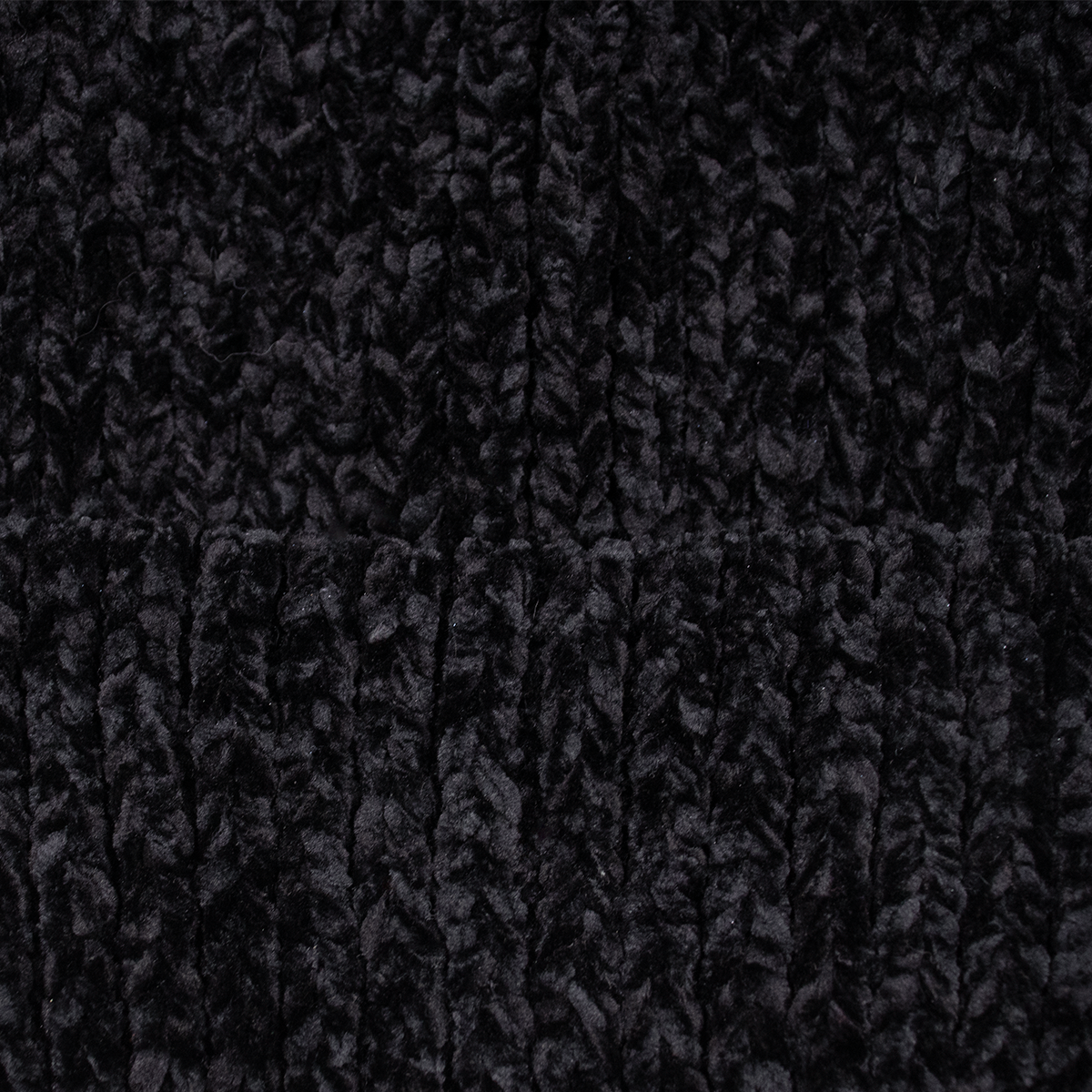 Chunky Soft Knit Hat with Fox Pom
