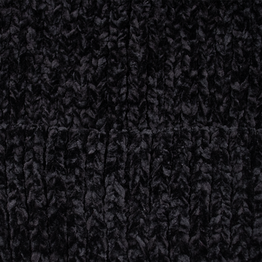 Chunky Soft Knit Hat with Fox Pom