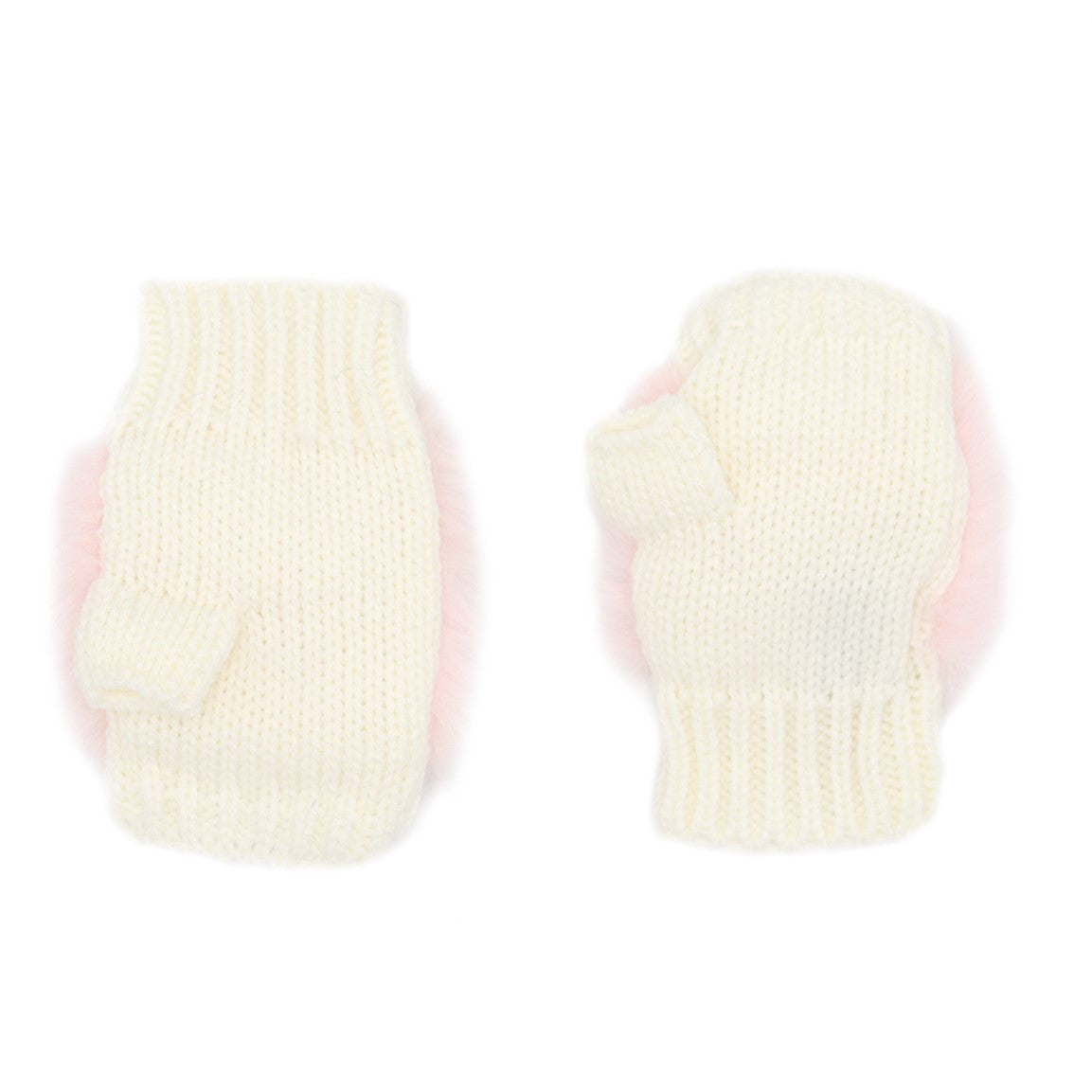 Children's Texting Mittens with Faux Rex Fur