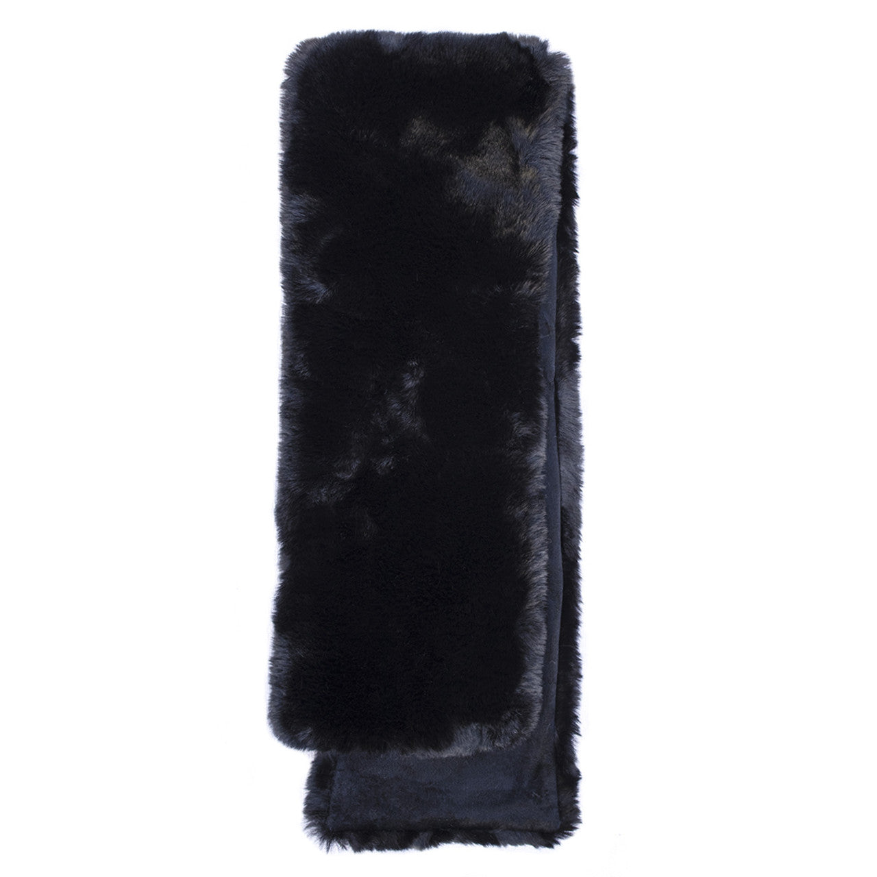 Faux Rex Rabbit Fur Pull-Through Scarf