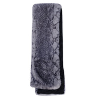 Faux Rex Rabbit Fur Pull-Through Scarf
