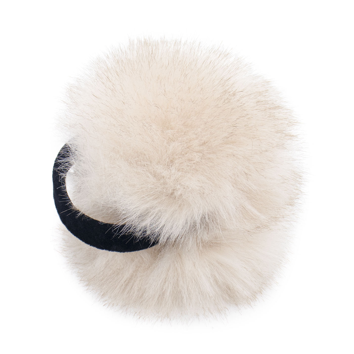 Faux Fox Fur Earmuffs with Velvet Band