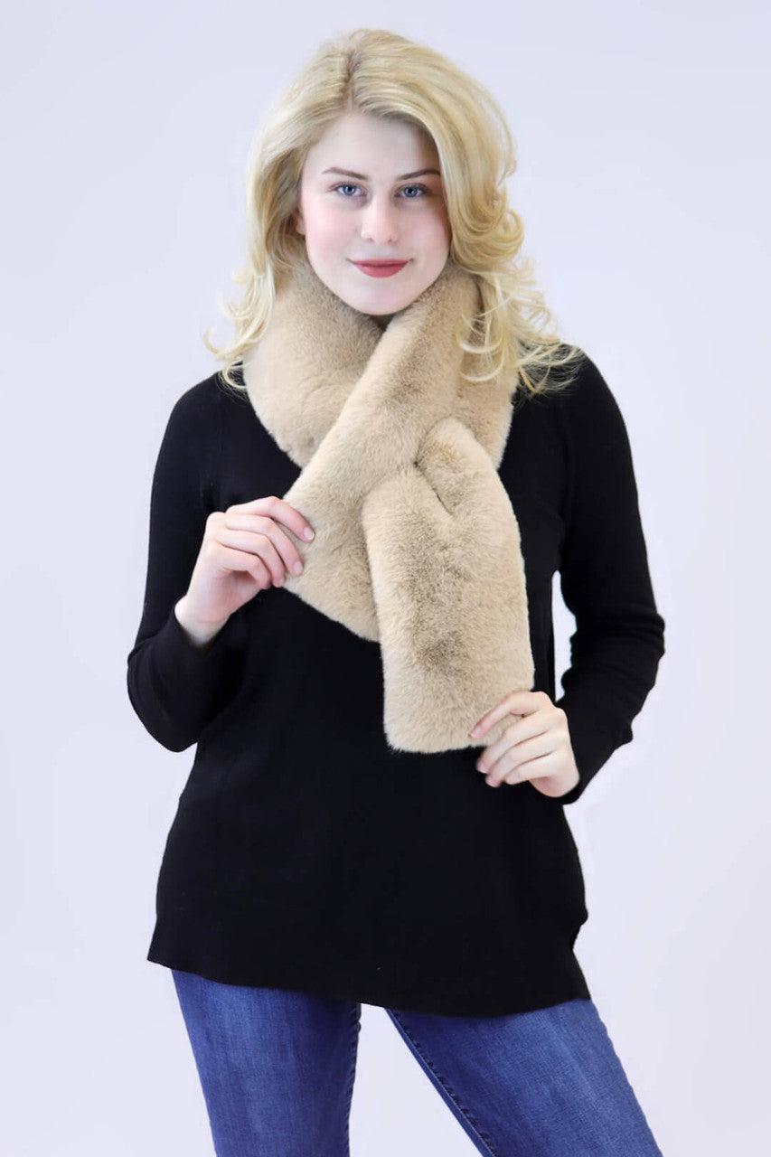 Faux Fur Rex Rabbit Pull-Through
