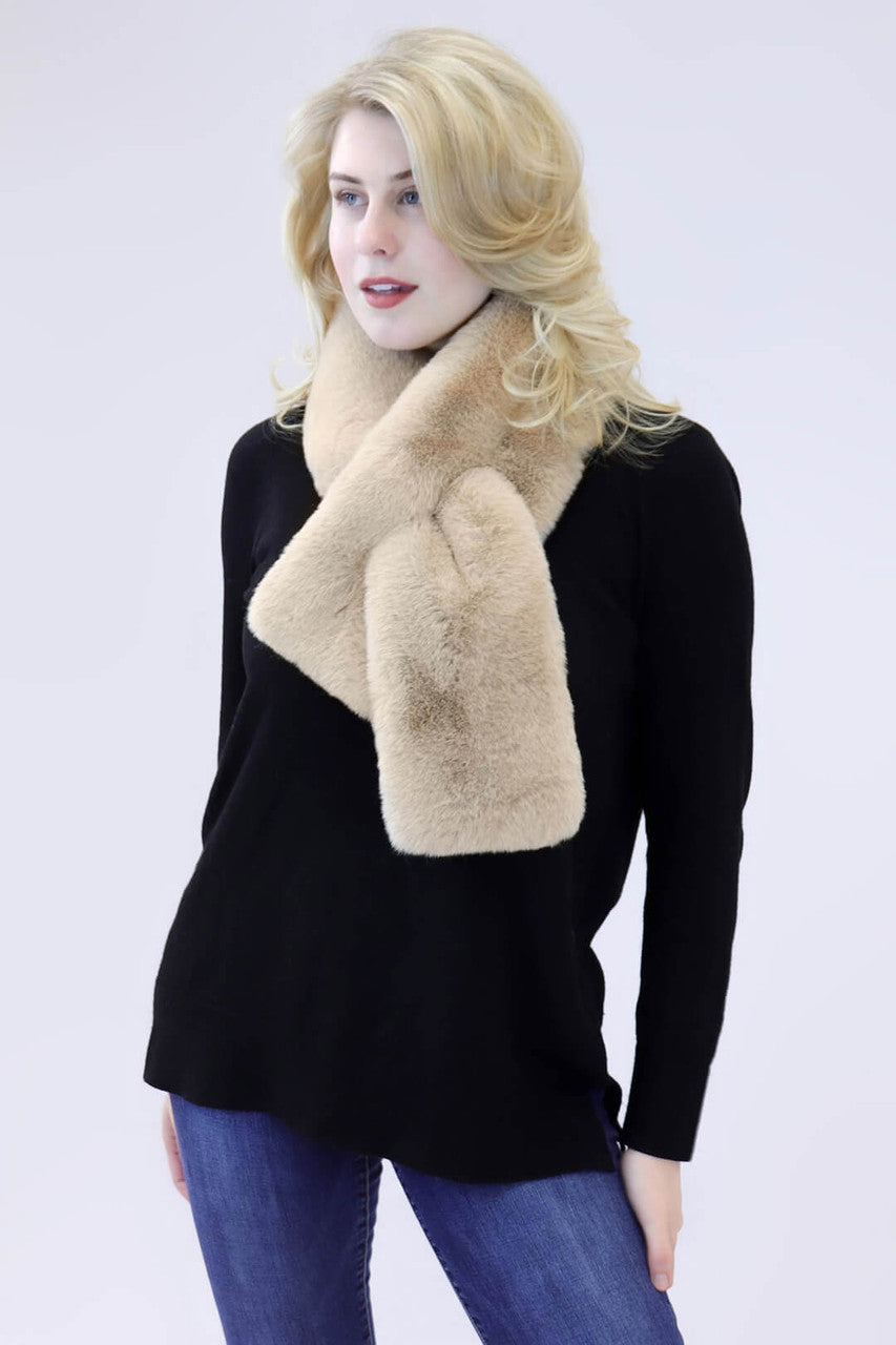 Faux Fur Rex Rabbit Pull-Through