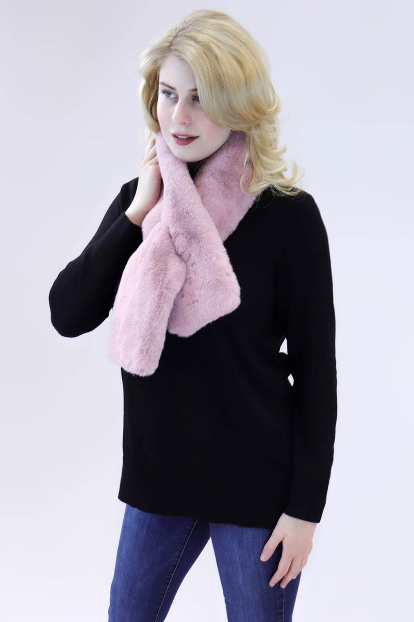 Faux Fur Rex Rabbit Pull-Through