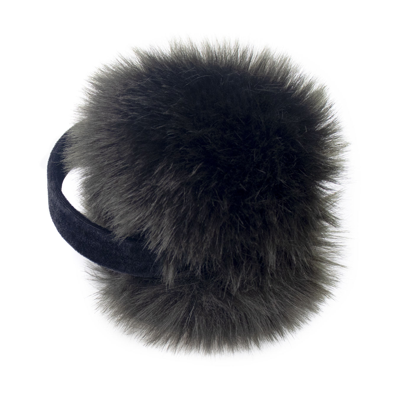 Faux Fox Fur Earmuffs with Velvet Band