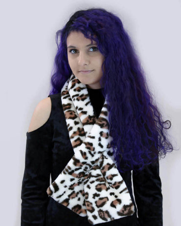 Faux Rex Rabbit Fur Pull-Through with Lining