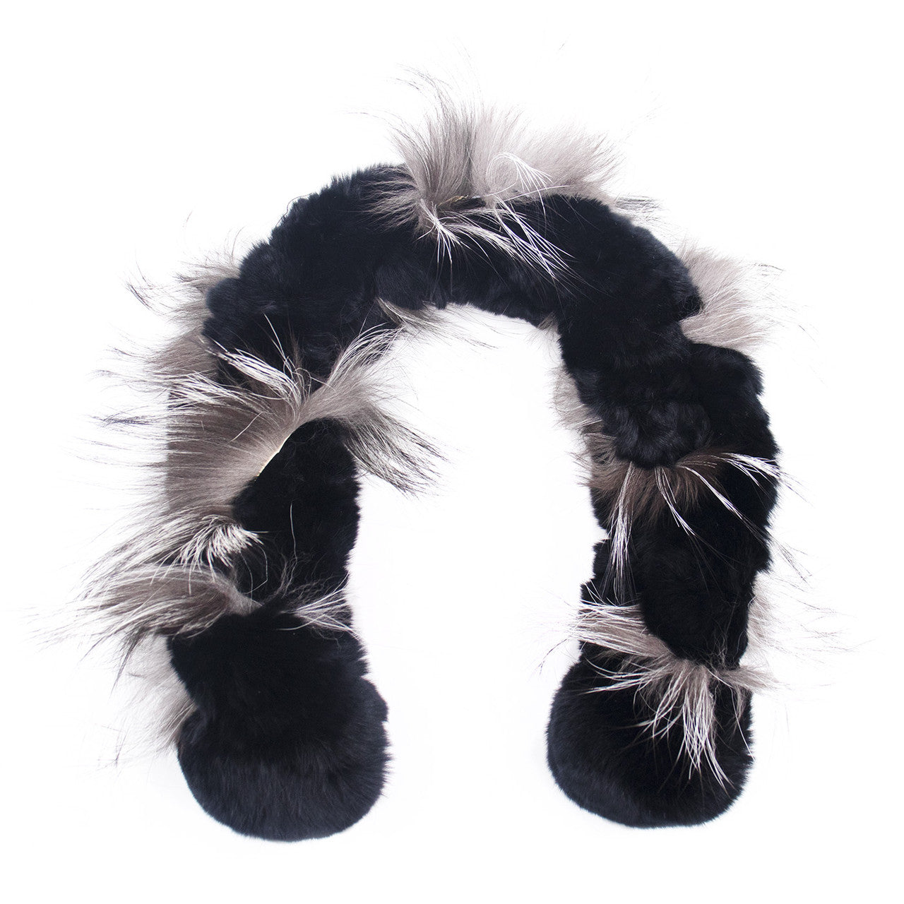 Rex Ball Scarf with Fox Trim
