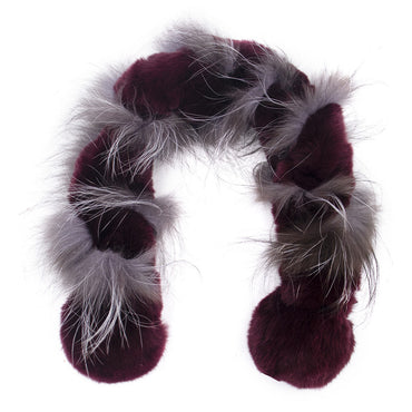 Rex Ball Scarf with Fox Trim