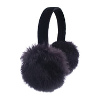 Rabbit Fur Earmuffs with Velvet Band