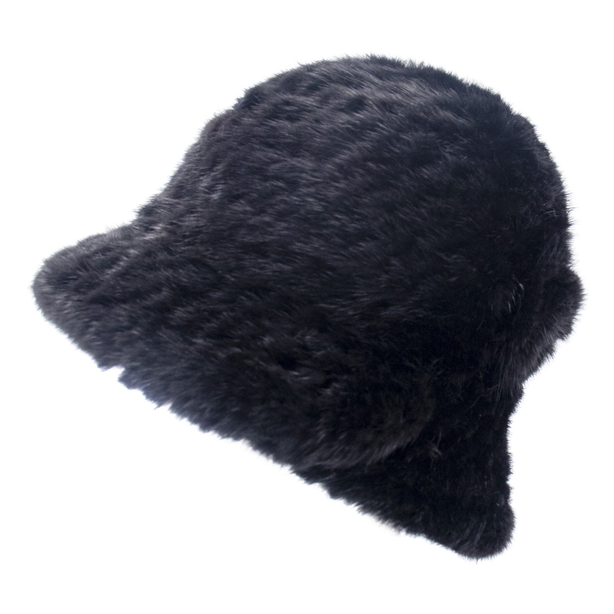 Surell Accessories Mink Cloche Hat with Flower display picture 1